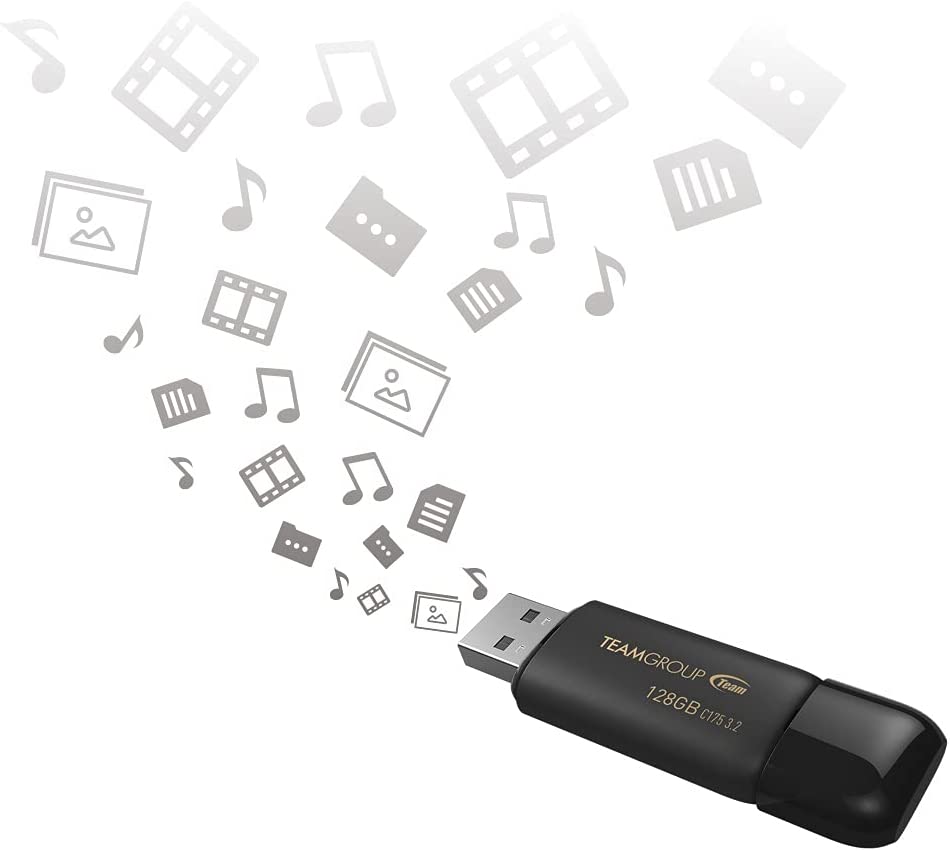 TEAMGROUP C175 128GB 2 Pack USB 3.2 Gen 1 (USB 3.1/3.0) Read 100MB/s
