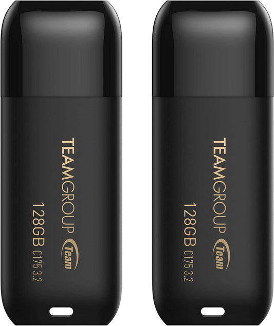TEAMGROUP C175 128GB 2 Pack USB 3.2 Gen 1 (USB 3.1/3.0) Read 100MB/s