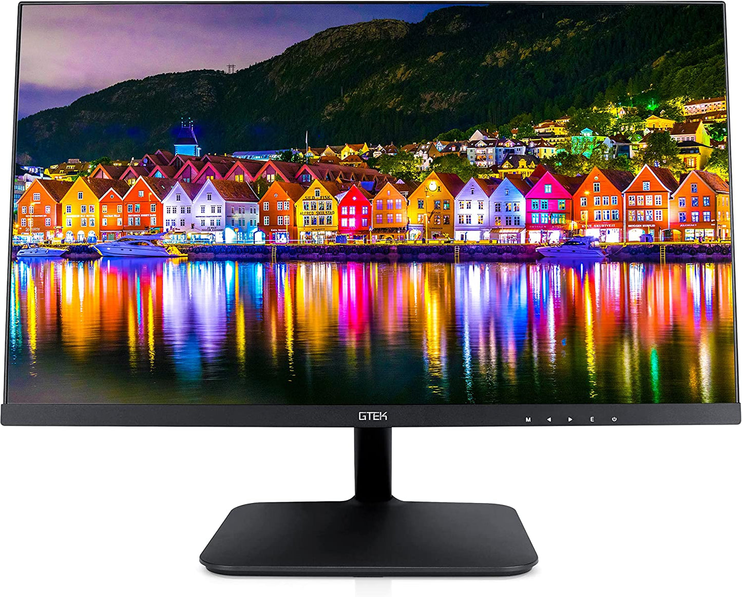 GTEK 24 Inch 75Hz Frameless Computer Monitor, FHD 1080p LED Display, LCD Screen