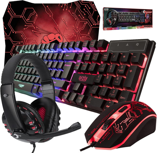 Gaming Keyboard and Mouse and Mouse pad and Gaming Headset