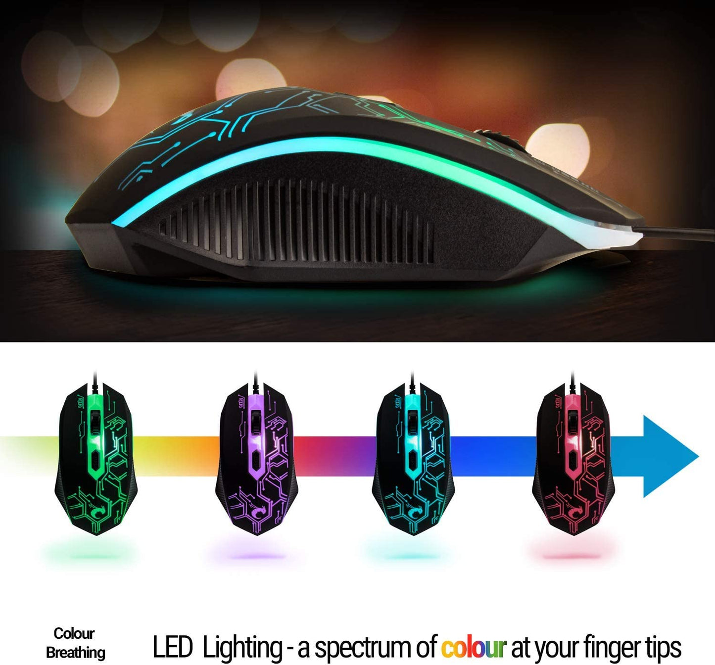 Gaming Keyboard and Mouse and Mouse pad and Gaming Headset