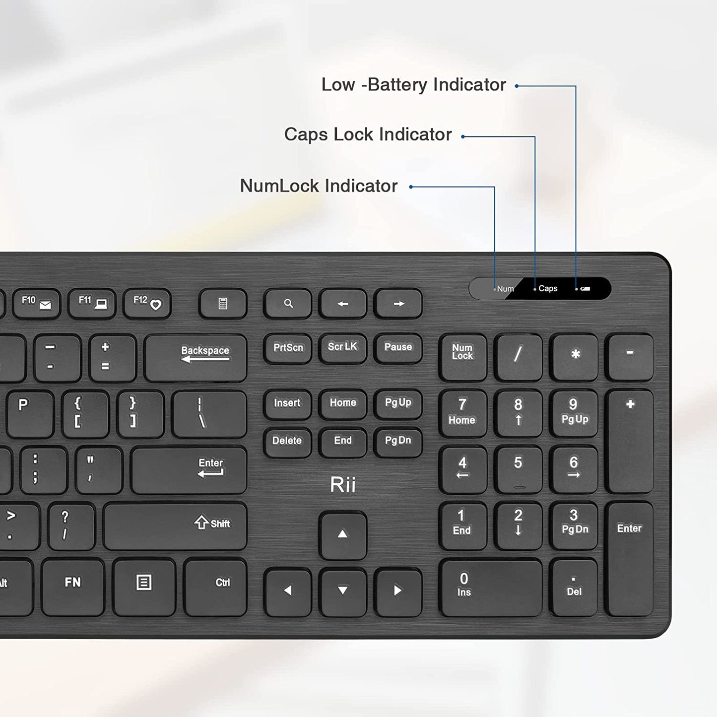 Wireless Keyboard and Mouse Combo - Rii