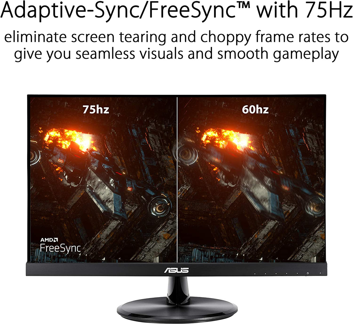 ASUS VP229HE 21.5” Monitor, 1080P Full HD, 75Hz, Eye Care