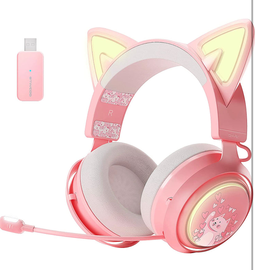 SOMIC GS510 Cat Ear Headset Wireless Gaming Headphones
