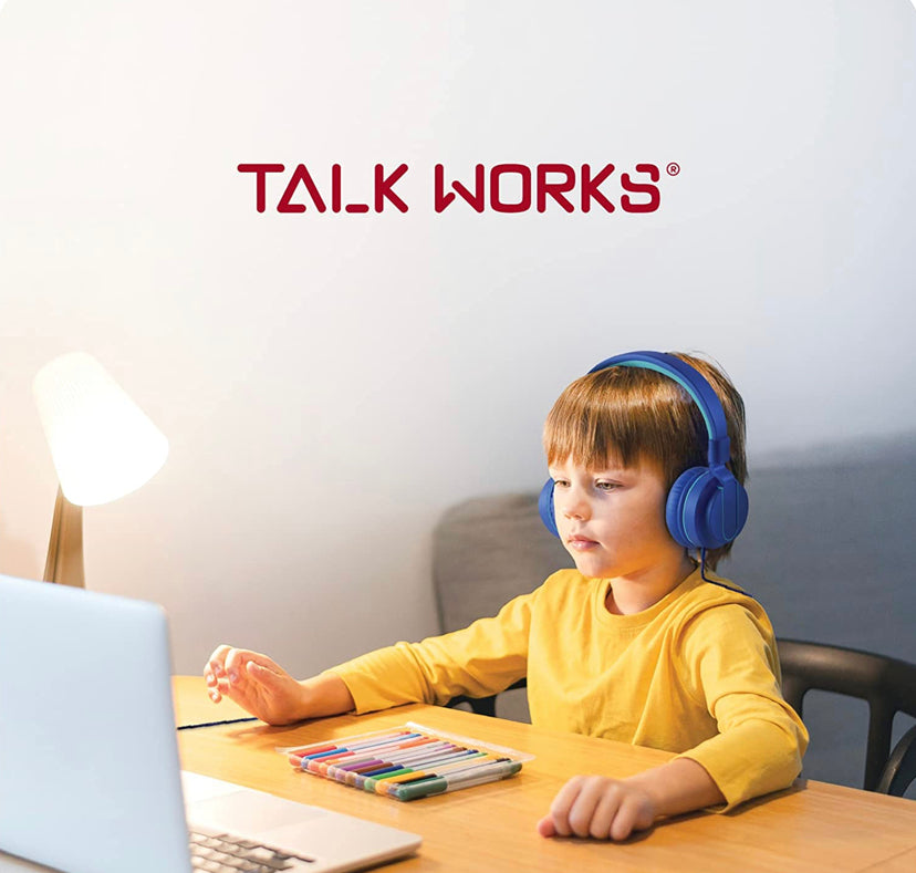 TALK WORKS Corded Headphones for Kids