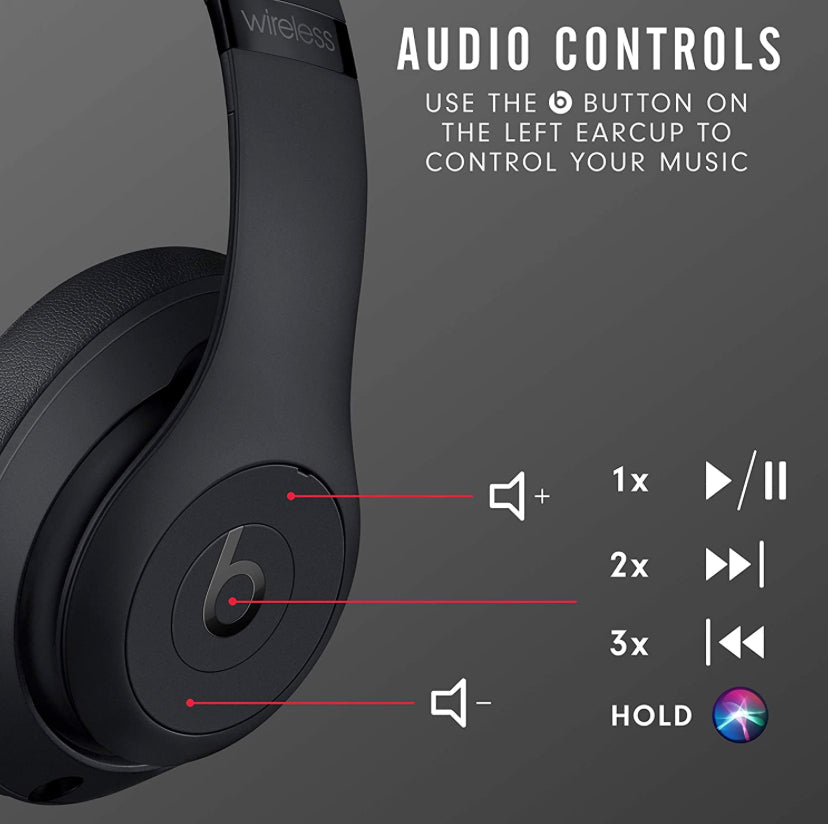 Beats Studio3 Wireless Noise Cancelling Over-Ear Headphones