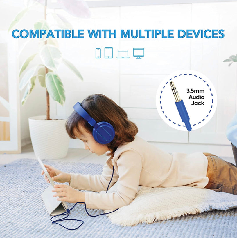 TALK WORKS Corded Headphones for Kids