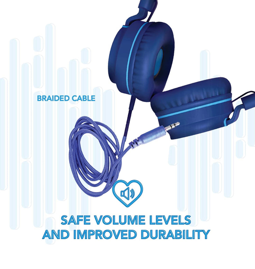 TALK WORKS Corded Headphones for Kids