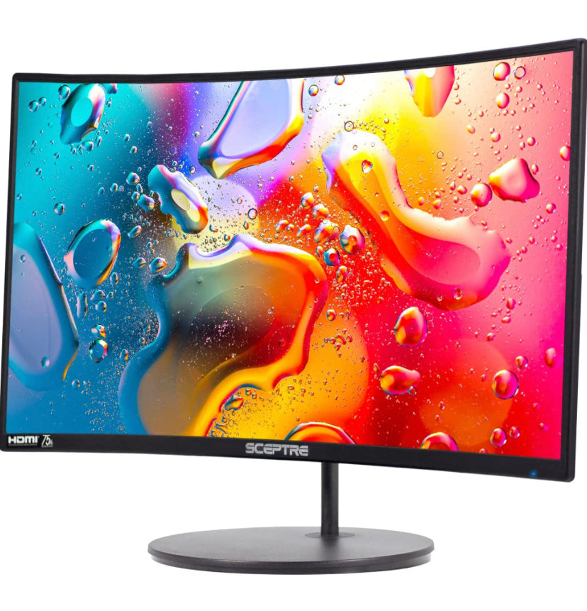 Sceptre 24" Curved 75Hz Gaming LED Monitor Full HD 1080P
