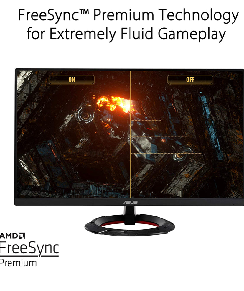 ASUS TUF Gaming 23.8” 1080P Monitor (VG249Q1R) - Full HD, IPS, 165Hz (Supports 144Hz),