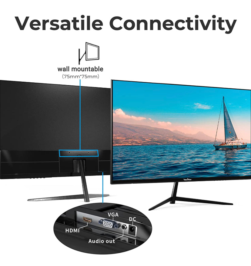 InnoView 24 Inch Monitor Computer Display 1080p Full HD Gaming Monitor 100HZ