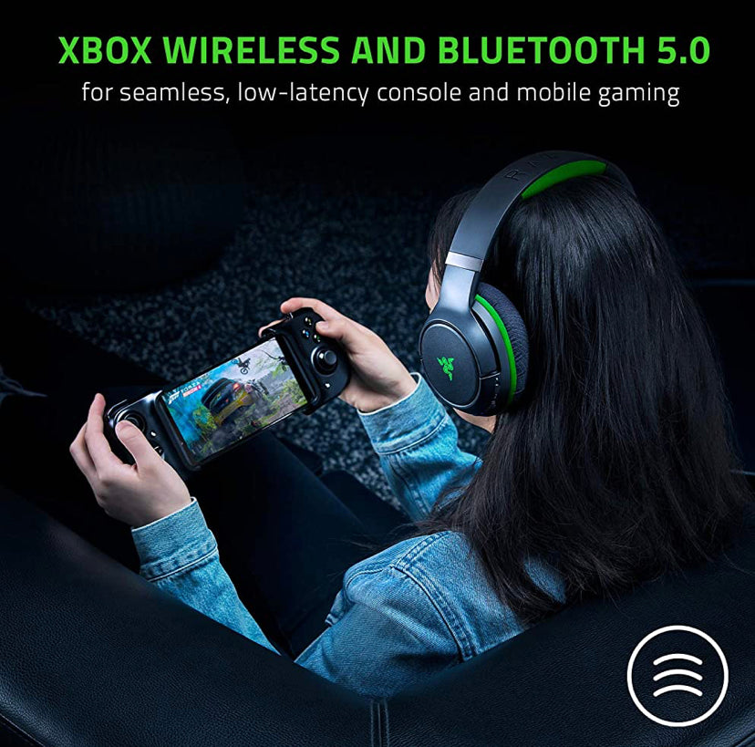 Razer Kaira Pro Wireless Gaming Headset for Xbox Series X|S, Xbox One, Xbox Wireless & Bluetooth 5.0 - Black