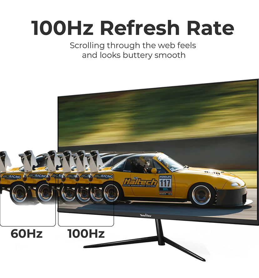 InnoView 24 Inch Monitor Computer Display 1080p Full HD Gaming Monitor 100HZ