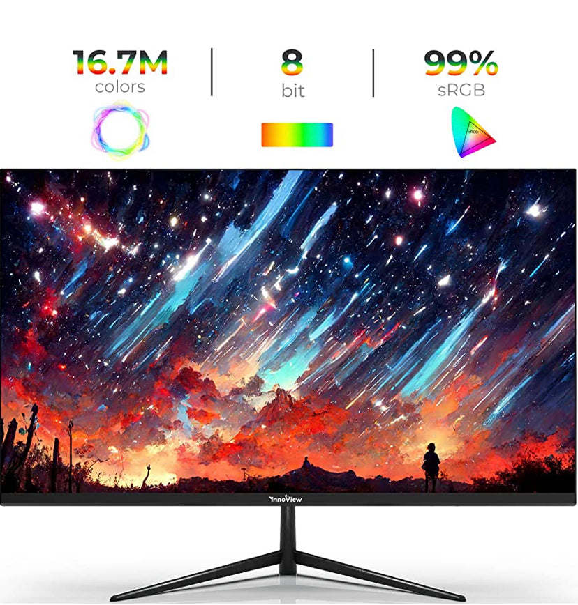 InnoView 24 Inch Monitor Computer Display 1080p Full HD Gaming Monitor 100HZ