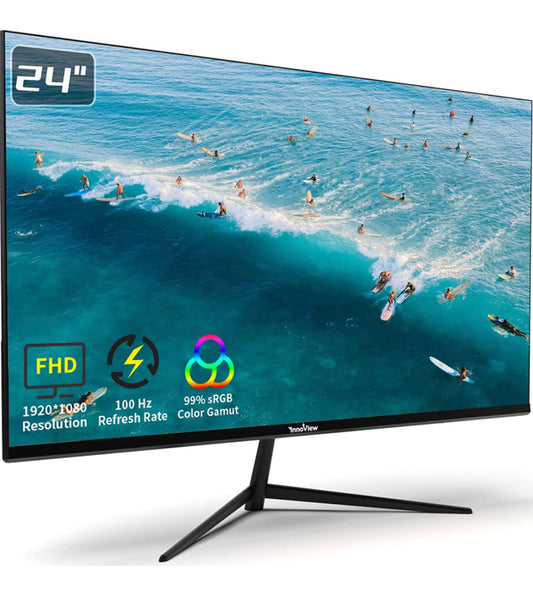 InnoView 24 Inch Monitor Computer Display 1080p Full HD Gaming Monitor 100HZ