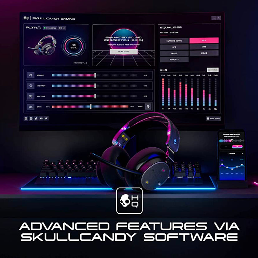 Skullcandy PLYR Wired/Wireless Over-Ear Gaming Headset