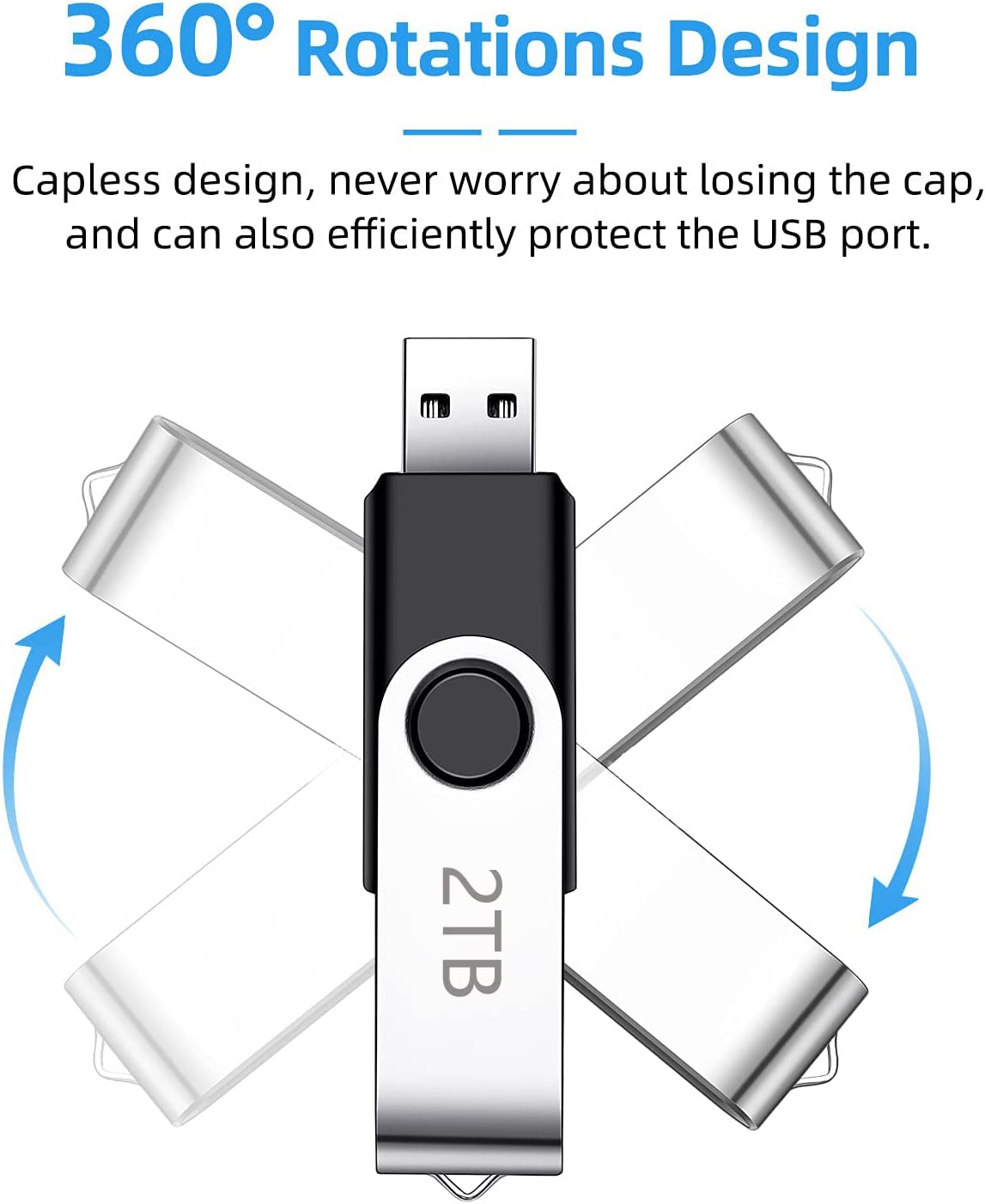 USB Flash Drive High-Speed Thumb Drive Waterproof Memory Stick Metal USB Drive