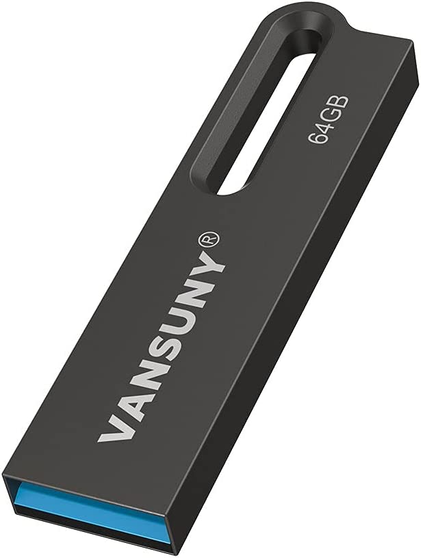 Vansuny 64GB Flash Drive Metal Waterproof USB Drive USB 3.0 Ultra High Speed Memory