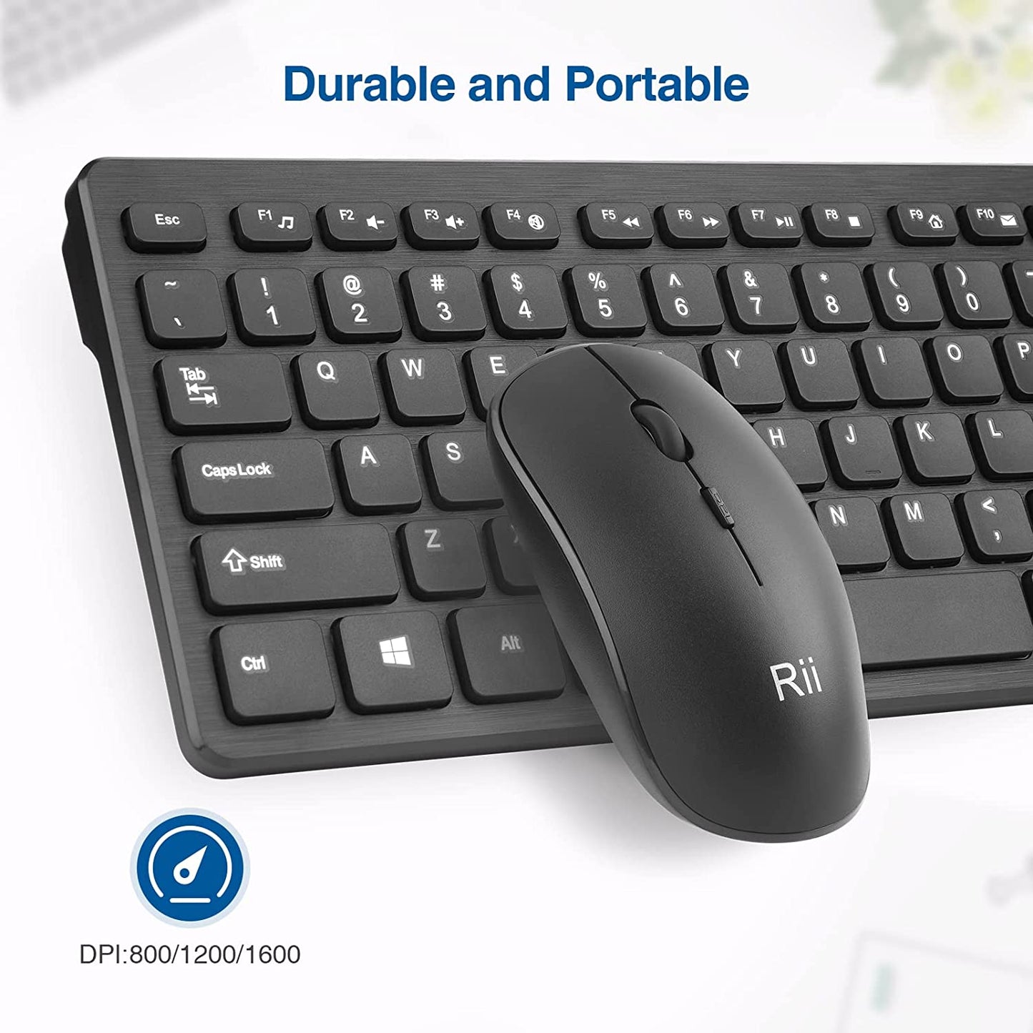 Wireless Keyboard and Mouse Combo - Rii