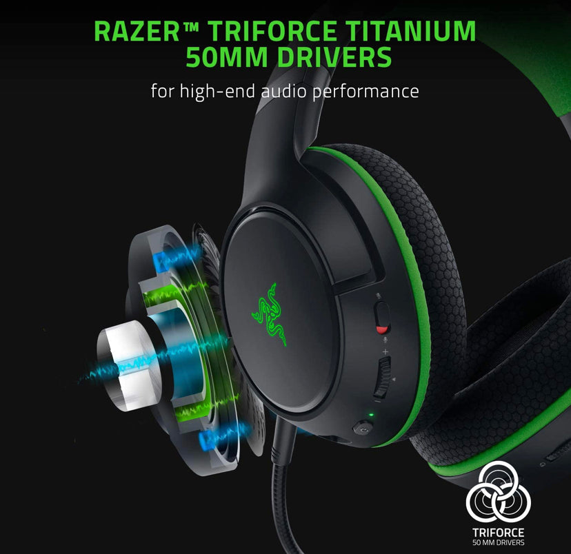 Razer Kaira Pro Wireless Gaming Headset for Xbox Series X|S, Xbox One, Xbox Wireless & Bluetooth 5.0 - Black