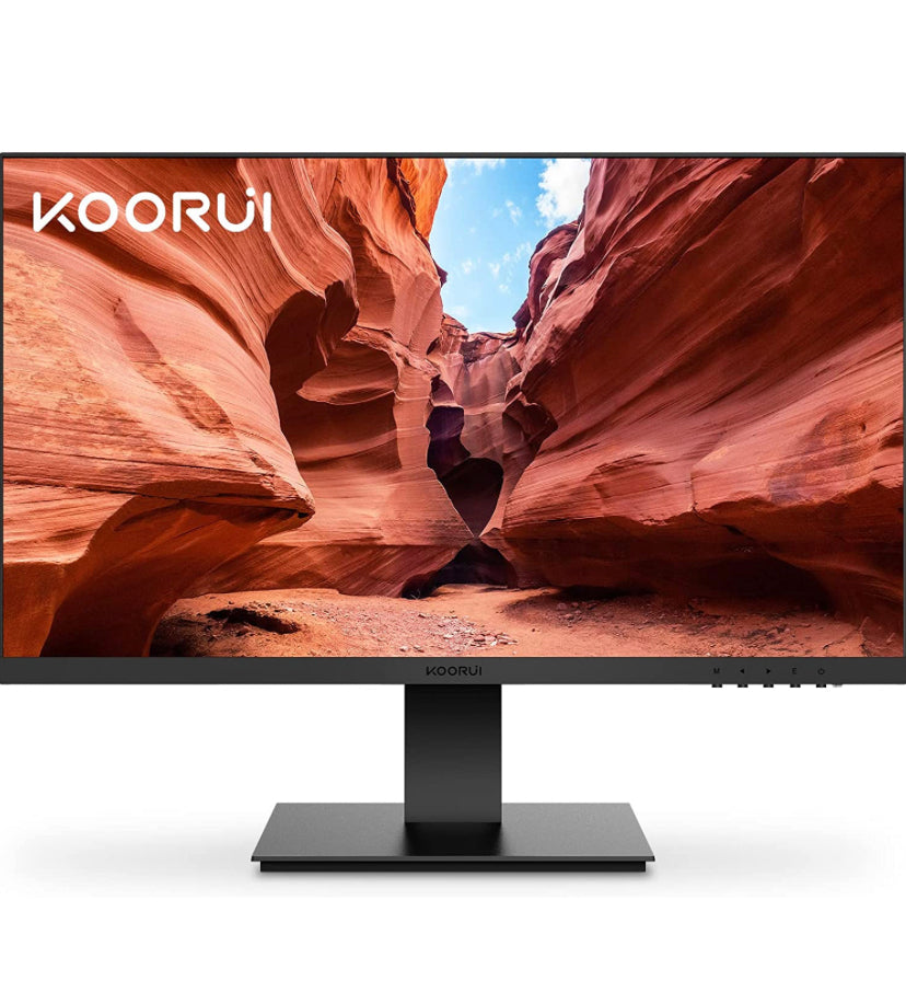 KOORUI 24 Inch Computer Monitor Full HD 1920 x 1080p VA Display 75Hz
