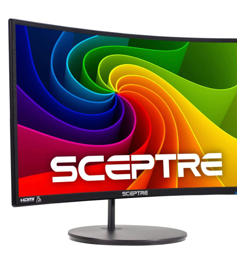 Sceptre 24" Curved 75Hz Gaming LED Monitor Full HD 1080P