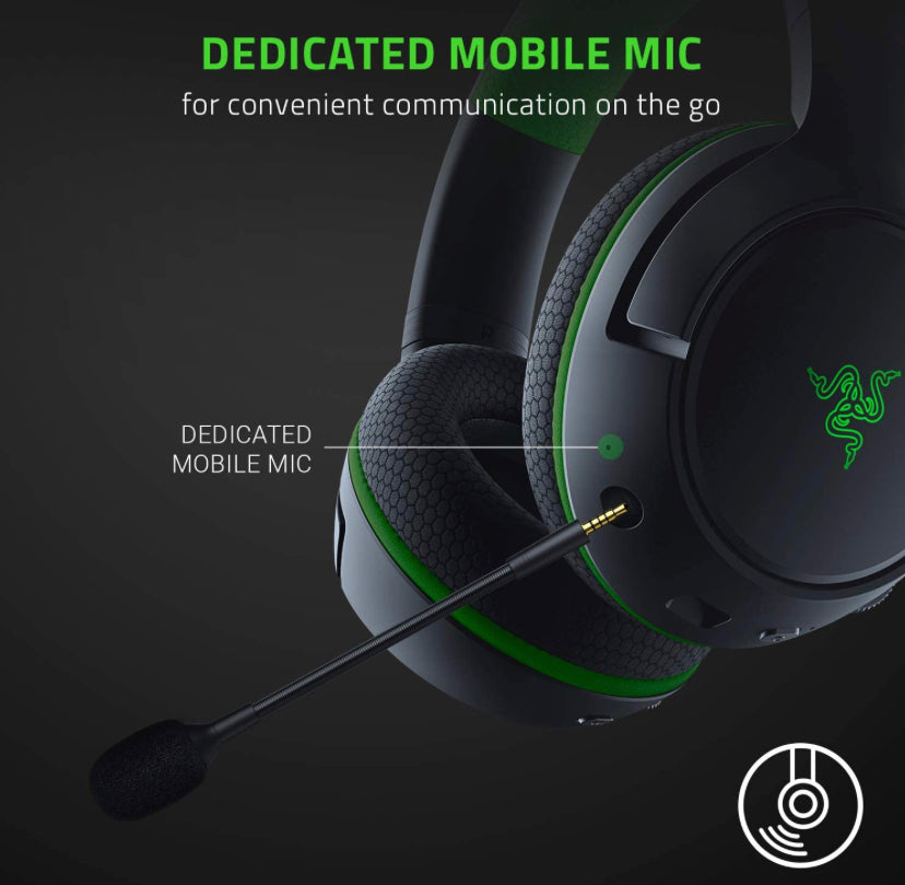 Razer Kaira Pro Wireless Gaming Headset for Xbox Series X|S, Xbox One, Xbox Wireless & Bluetooth 5.0 - Black