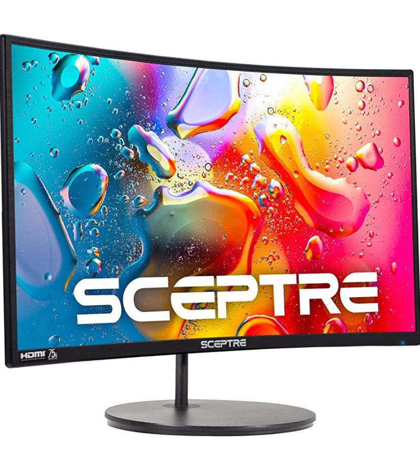 Sceptre 24" Curved 75Hz Gaming LED Monitor Full HD 1080P